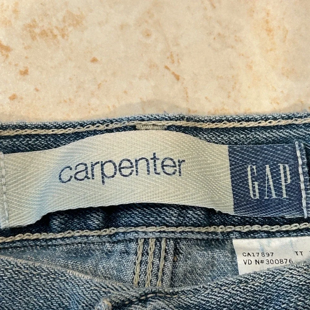 GAP Carpenter Jean Shorts Mens 33 Blue Denim Jorts 10